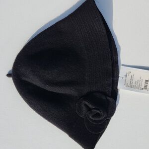 Jean-Charles Brosseau Made In France Wool Hat with Flower Accent